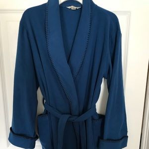 Lands End boys fleece robe (M 10-12)